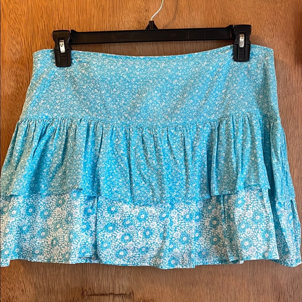 Floral Blue Skirt